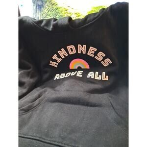Cat And Jack Black Kindness Rainbow Sweatshirt Size Xs